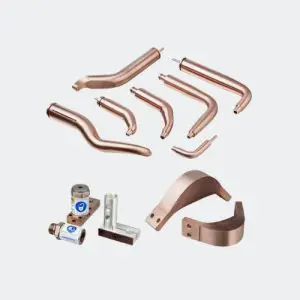 Brazos adaptadores y electrodos de cobre